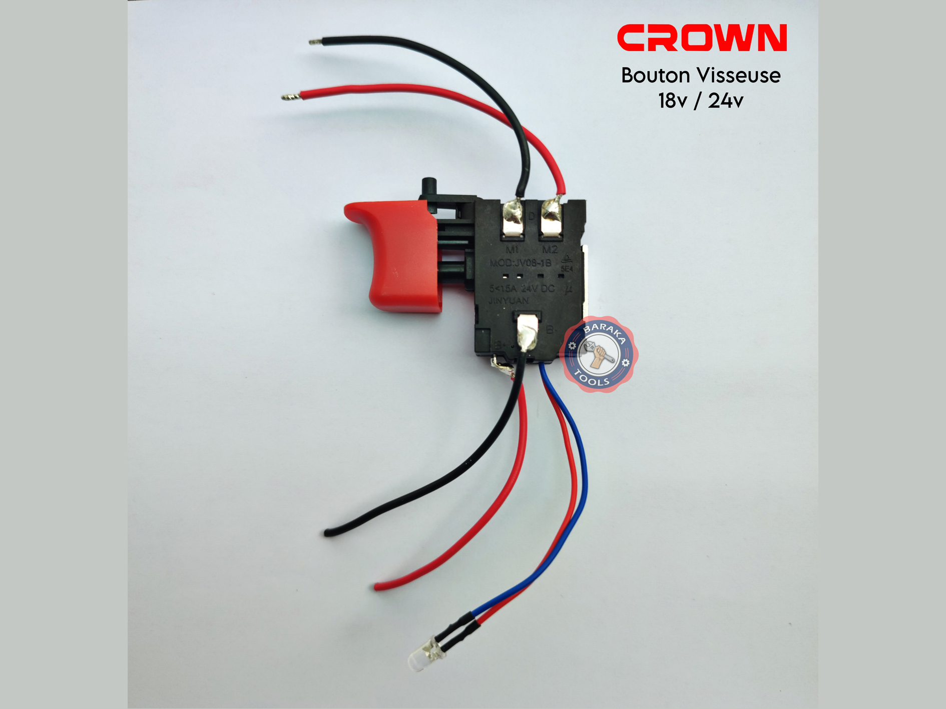 bouton visseuse crown 12v / 14.4v